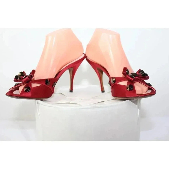 MOSHINO ladies red heels size 39 - Picture 6 of 12